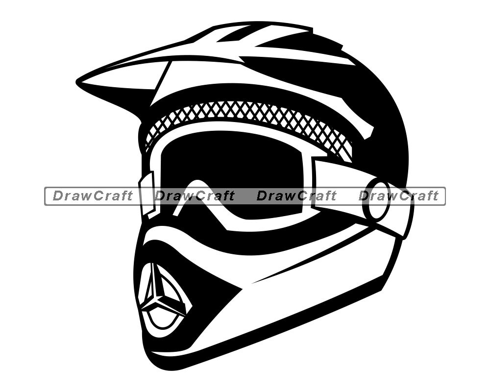 Dirt Bike Helmet Svg Motocross Helmet Svg Stunt Bike Helmet Etsy