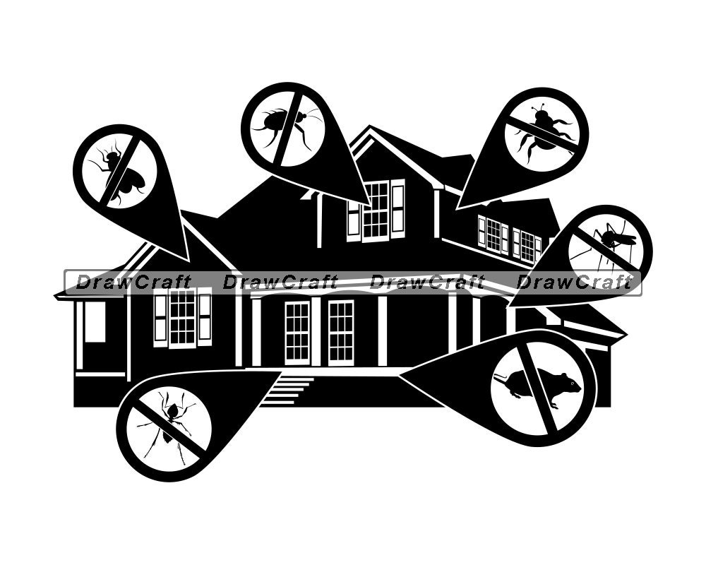 Pest Control Logo 3 Svg Exterminator Svg Pest Control Etsy