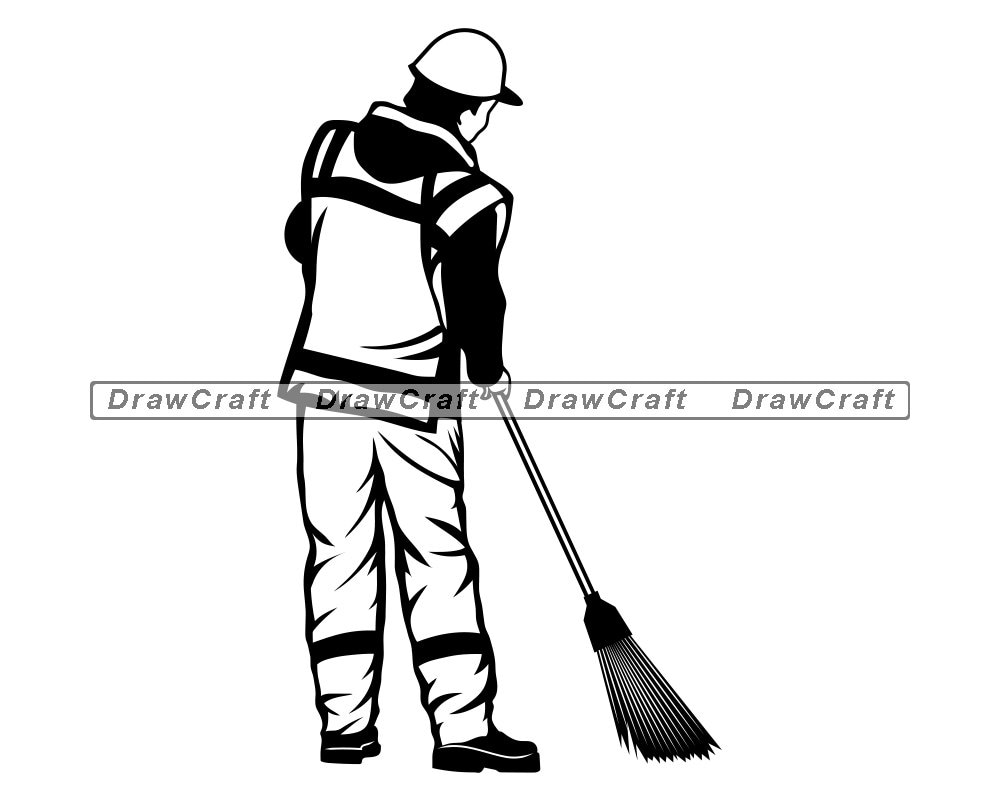 Street Cleaning Truck Svg Road Sweeper Outline SVG Eps Road Sweeper Svg