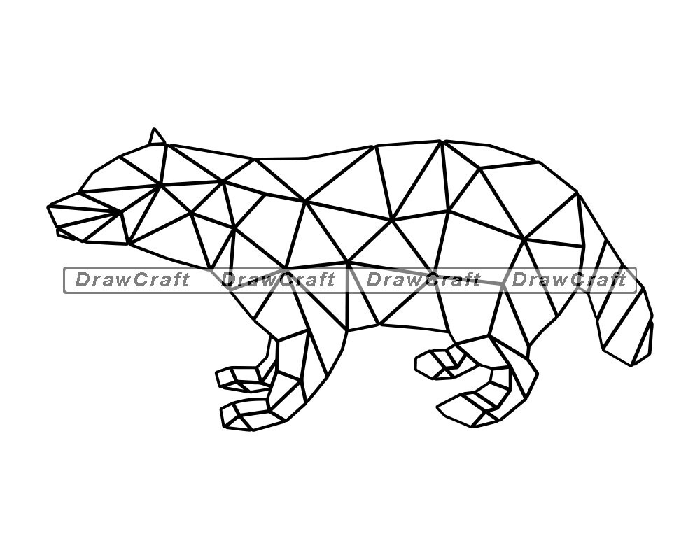 Download Geometric Wolverine Outline Svg Wolverine Svg Geometric Etsy