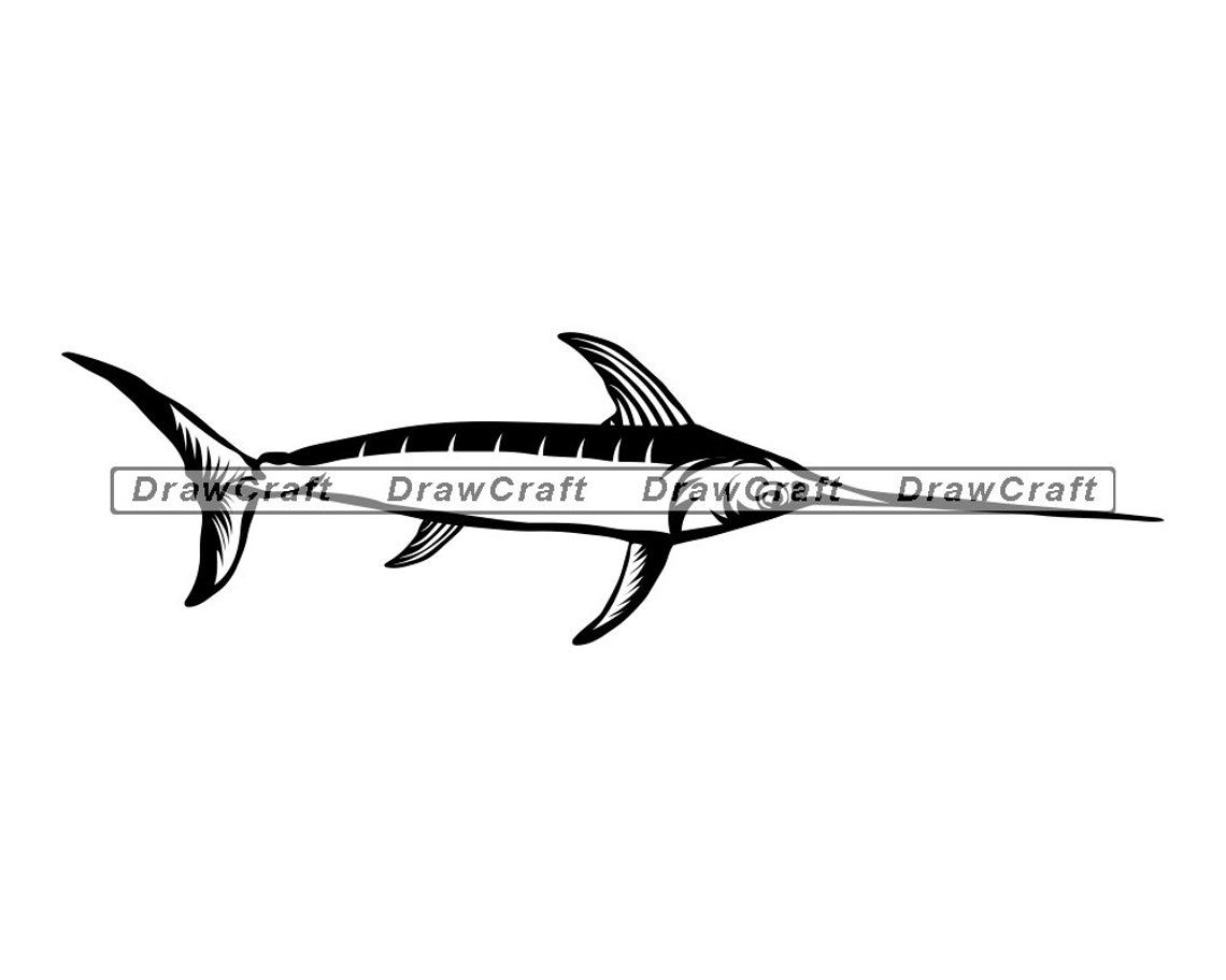 Swordfish 10 Svg Swordfish Logo Svg Swordfish Fishing Svg Etsy