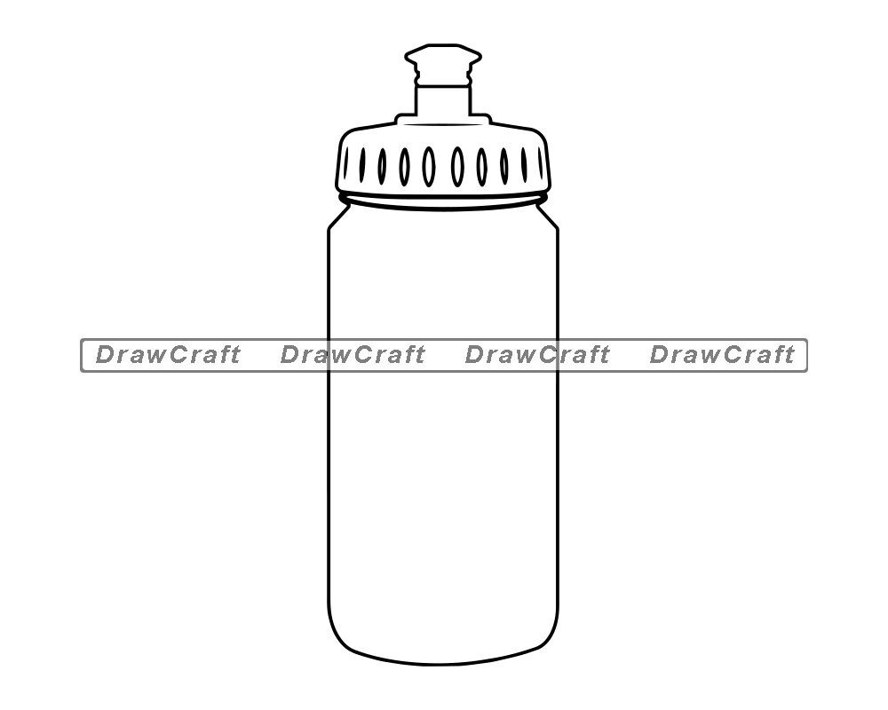 Sports Bottle Outline Svg Water Bottle Svg Sports Bottle Etsy
