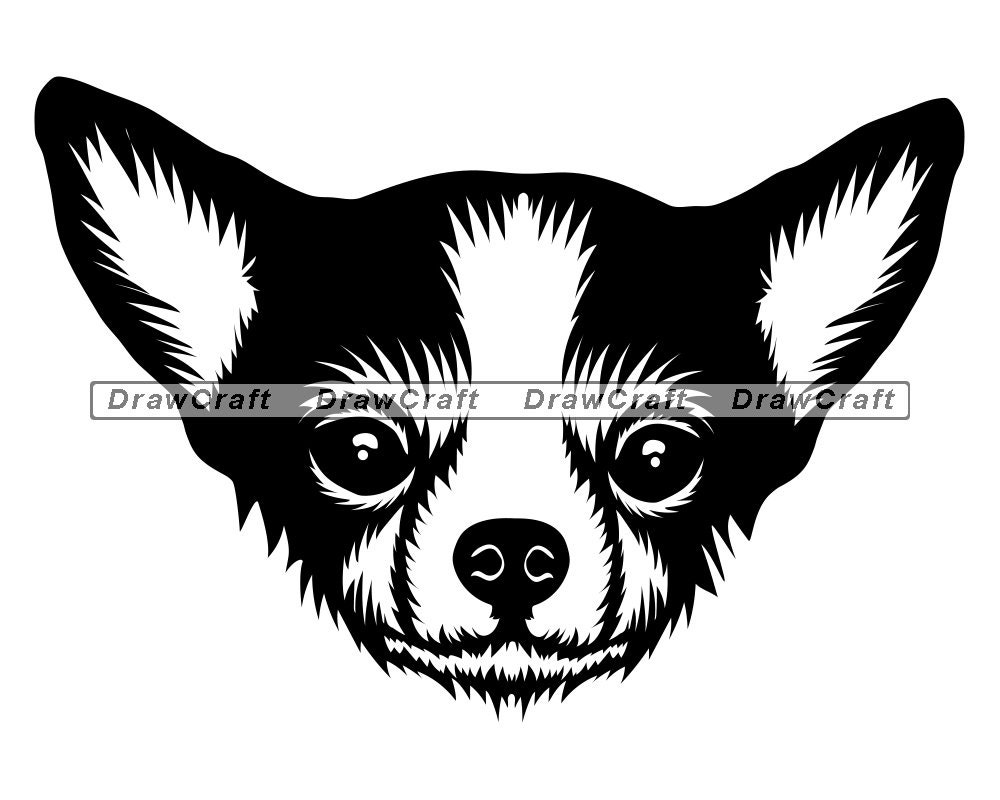 Chihuahua Head Svg Chihuahua Svg Chihuahua Mascot Svg | Etsy