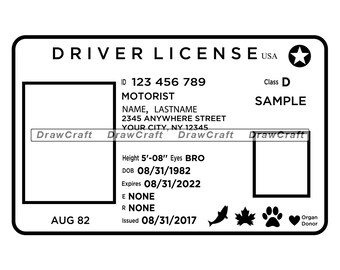 fake california drivers license template download fake california drivers license template download