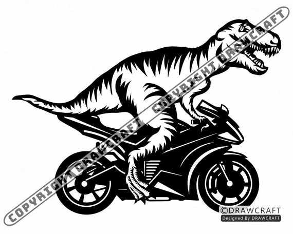 dinosaur riding a bike
