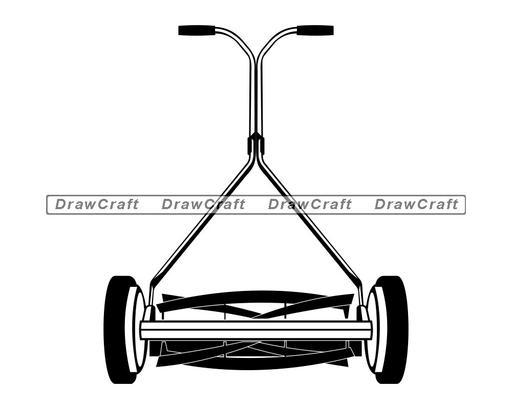 Push Mower Svg Landscaping Svg Push Mower Cut Files Push Etsy