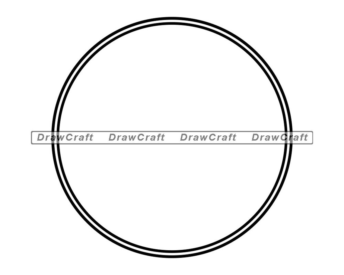 Double Circle Design Element Svg Circle Svg Decorative Svg | Etsy