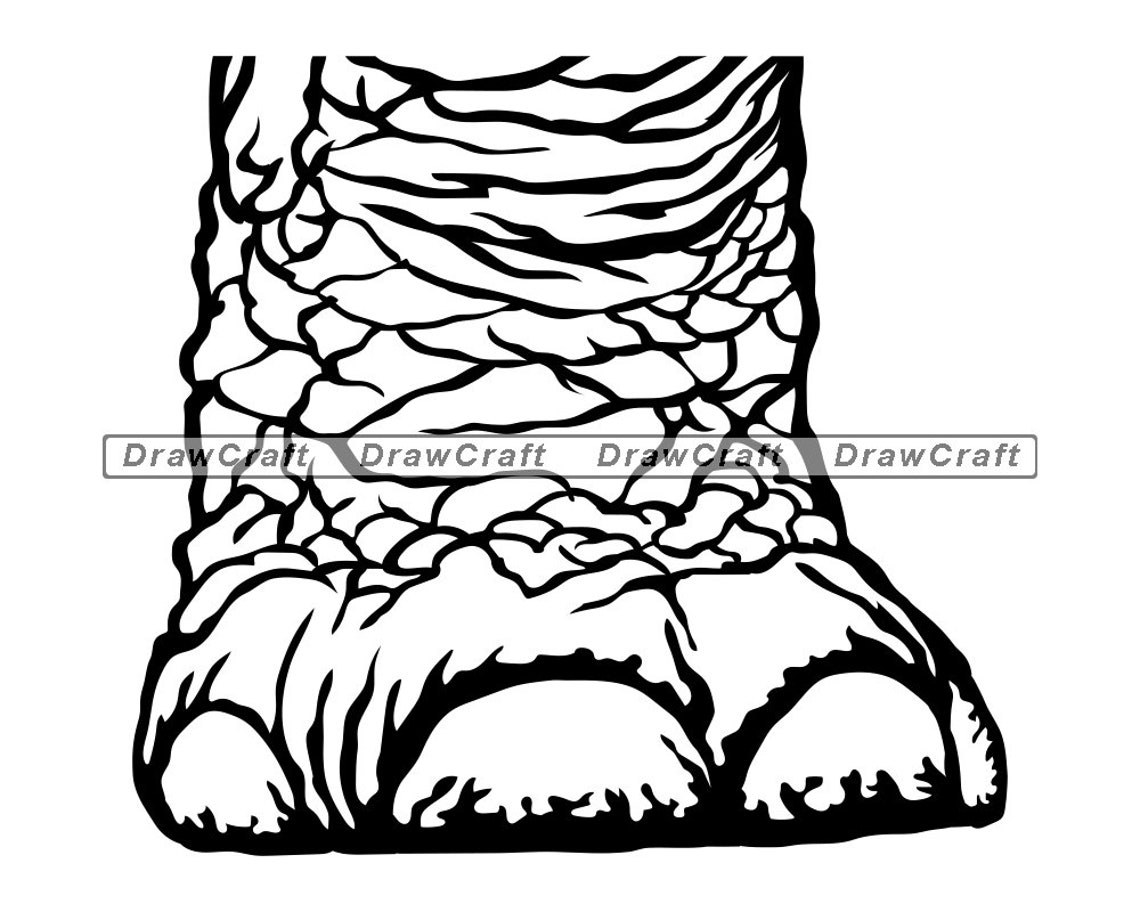 Elephant Foot SVG Elephant SVG Elephant Cut Files Elephant Etsy