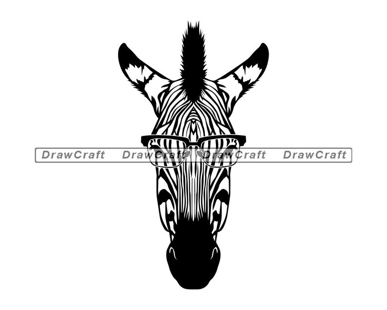 Download Zebra In Glasses SVG Zebra SVG Smart Svg Zebra Cut Files ...