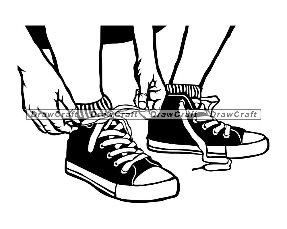 Tying Shoelaces Svg Shoelaces Svg Shoes Svg Tying Shoelaces Etsy