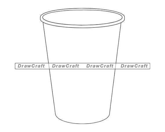Download Plastic Cup Outline Svg Drink Svg Plastic Cup Cut Files Etsy