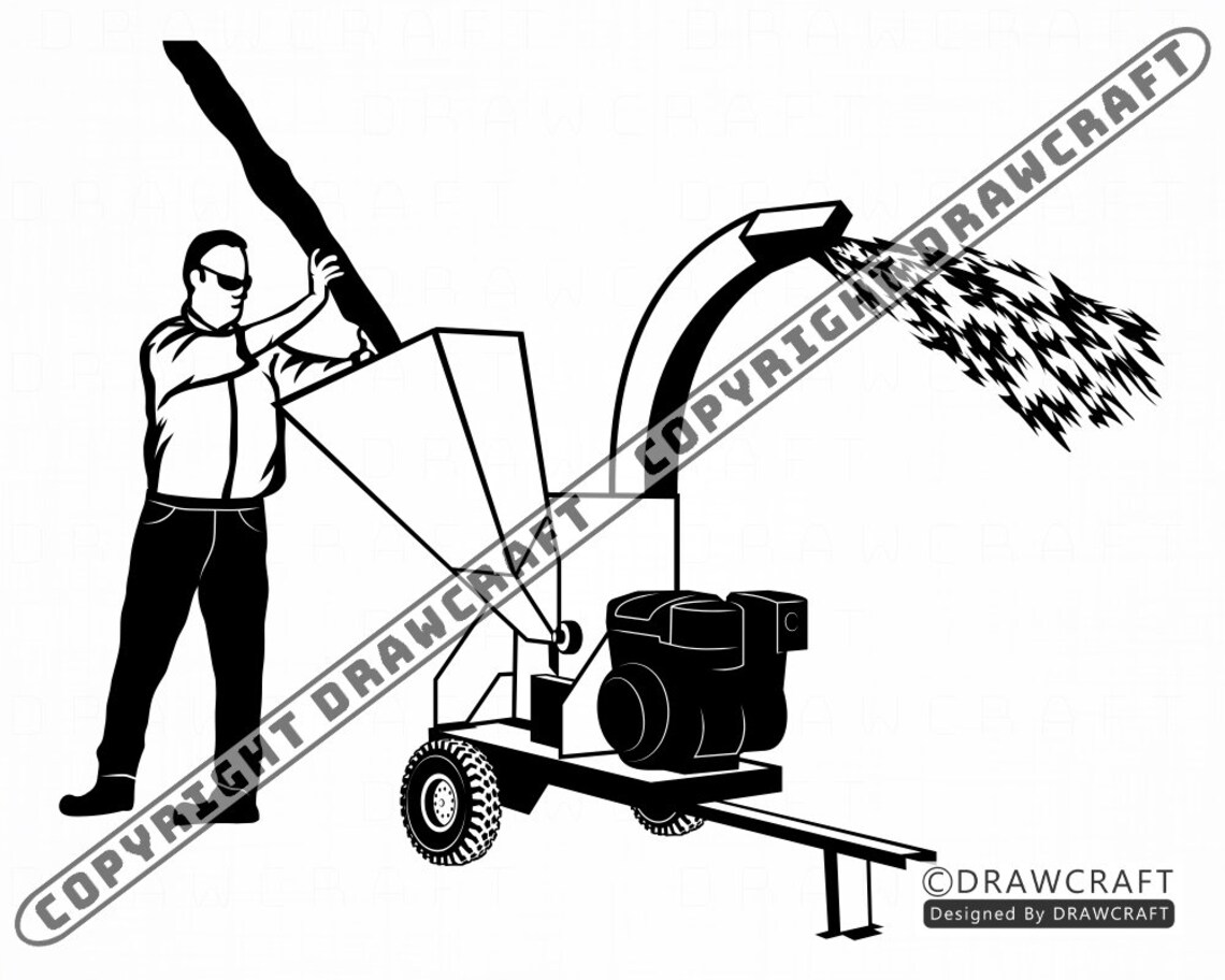 Wood Chipper 4 SVG Wood Chipper SVG Wood Chipper Cut Files | Etsy
