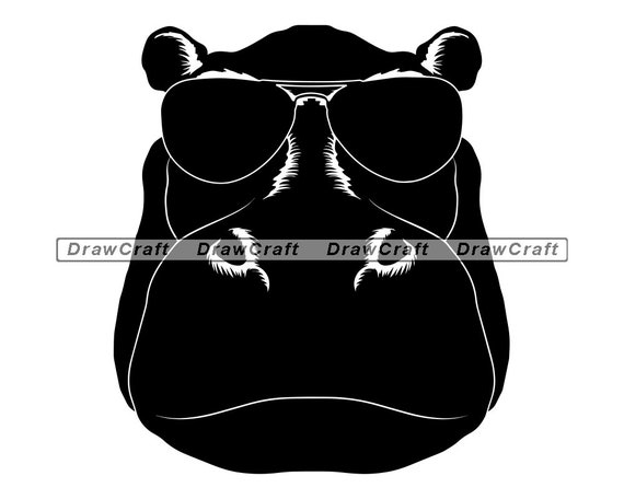 Download Hippo In Sunglasses Svg Hippo Svg Cool Hippo Svg Hippo Cut Etsy