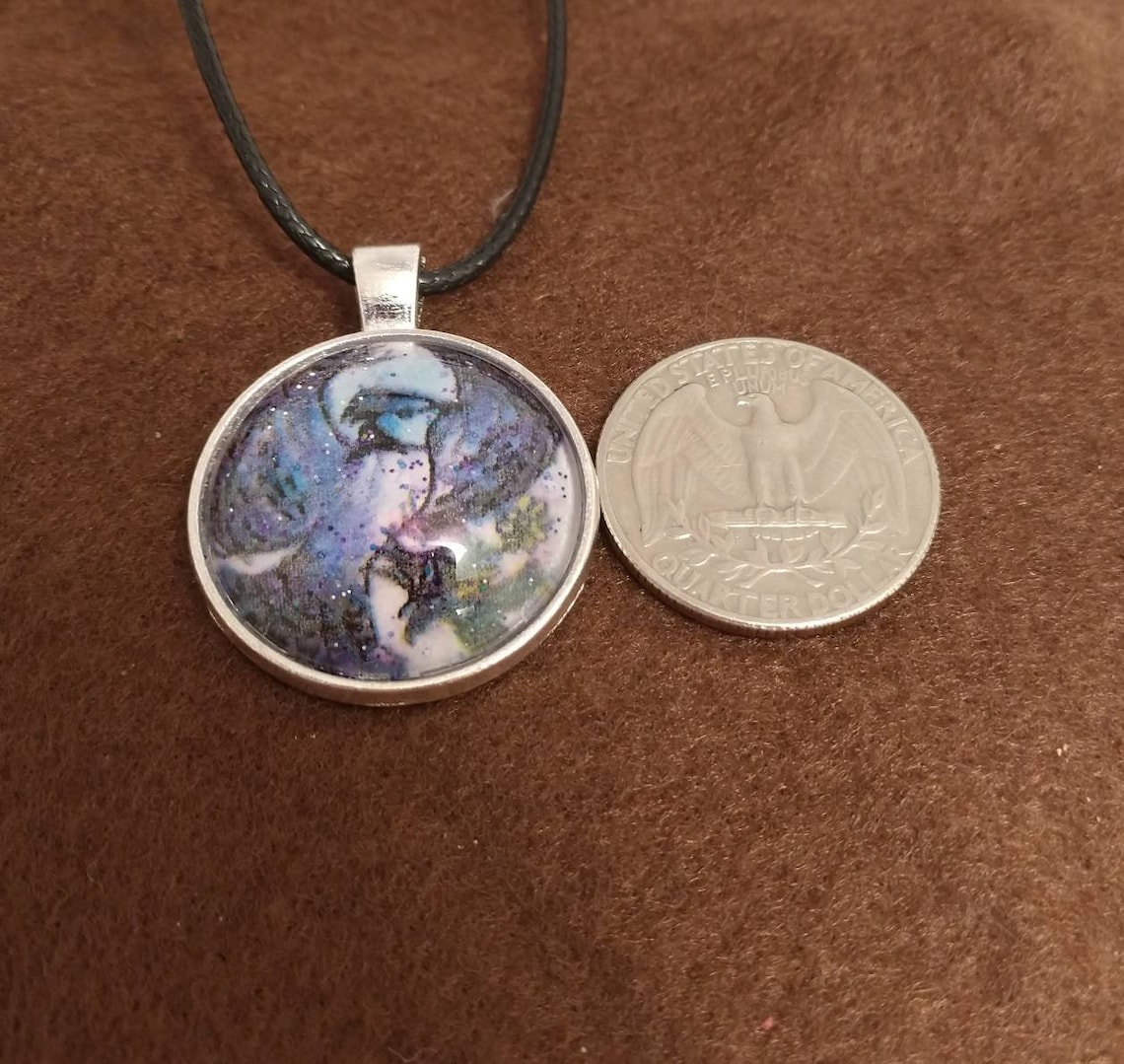 Blue Jay Necklace Blue Jay Jewelry Bird Lover Gift Bird Etsy