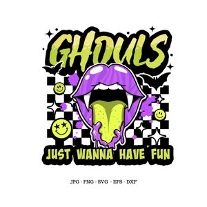 グール デザイン、ハロウィーンのユーモア、ただのグール、女の子のハロウィーン PNG