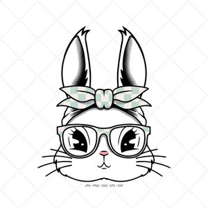 Easter Bunny Svg, Bunny Cut File, Bunny Svg File, Rabbit Svg File