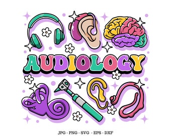 Presente para fonoaudiólogo, Ear Svg, ENT Svg, Presente para estudante de medicina, Cute ENT Svg