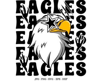 Eagles Mascot Svg, Team Shirt Svg, Eagles Tee Svg