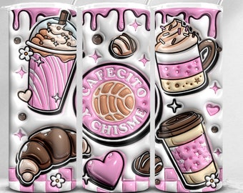 Cafecito Sublimation, Cafecito Y Chisme, Cafecito Tumbler, Spanish Tumbler