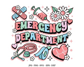 ER Nurse Svg, ER Nurse Gift, Registered Nurse, Emergency Nurse