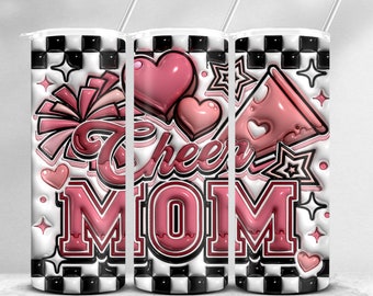 Cheer Mom Png, Cheer Mom, bicchiere sottile da 20 once