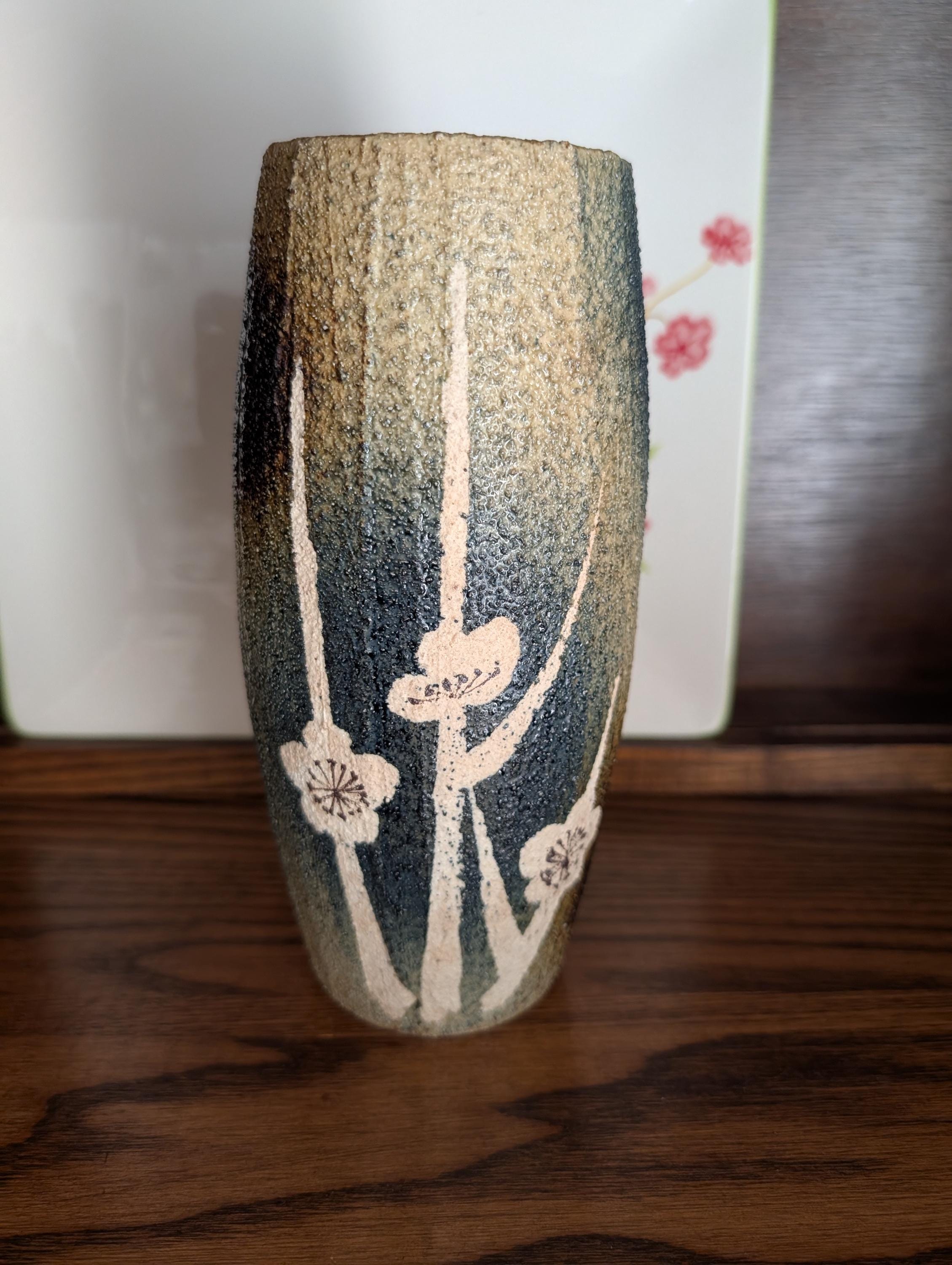 ドイツ Studio pottery 花瓶 】ヴィンテージ 419 ドイツ Studio