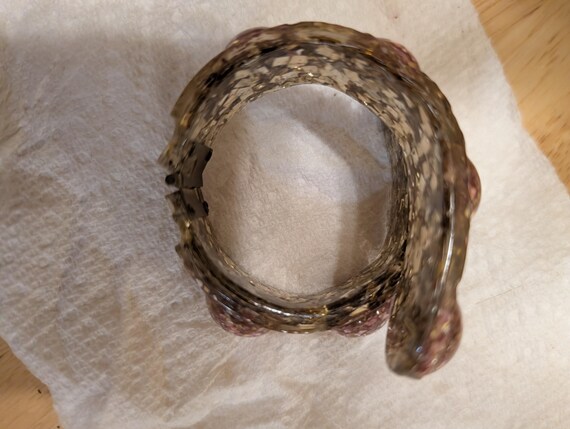 Vtg lucite clamper bracelet - image 10