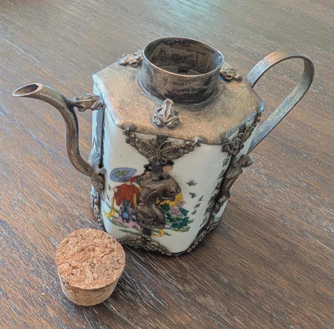 Silver Overlay Porcelain - Etsy
