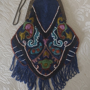 Fully beaded vintage purse