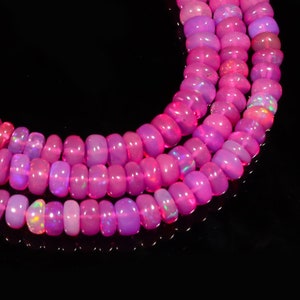 Natural Lavender Color Ethiopian Opal - Top Quality Fire Opal Stone Beads, Lavender Opal Multi Fire Making Jewelry  Opal Gemstone Beads 16''