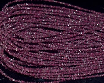 100% Natural Pink Diamond Faceted Rondelle Beads Strands AAA+ Finest Quality Pink Diamond Jewelry Making Beads Handmade Gift Minimalist.