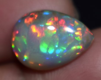 Remarkable 4.75 Carat Multi Color Natural Mexican Fire Opal