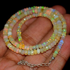 Top Quality Ethiopian Opal Faceted Rondelle Beads Flashy Ethiopian Opal Rondelle, Opal Faceted Beads, Ethiopian Opal Beads, Opal Beads