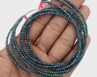 AAA+ Blue Diamond facettierte Rondelle (1.8-2.4 mm)