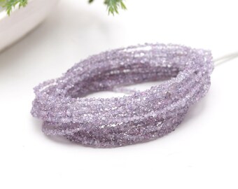 A++ Purple Herkimer Diamond Quartz Beads, Raw Purple Herkimer Diamonds Drilled Double Terminated Beads, Chakra Healing Jewelry Beads.