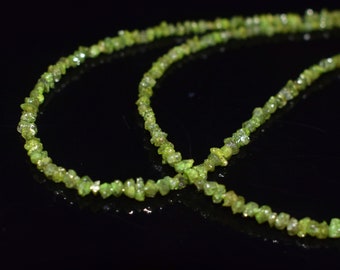 AAA+ Natural GREEN ROUGH Diamond Raw Beads Diamond 2-3 mm Green Diamond Uncut Beads Personalized Handmade Gift Minimalist.