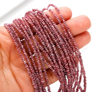 AAA+ Pink Diamond Beads: 100% Natural Uncut Rough Gemstone (2-3mm