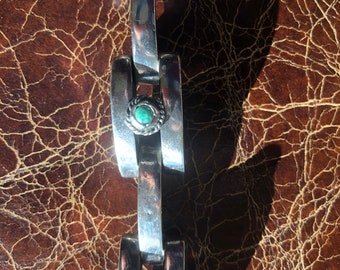 Vintage classic Sterling and turquoise bracelet