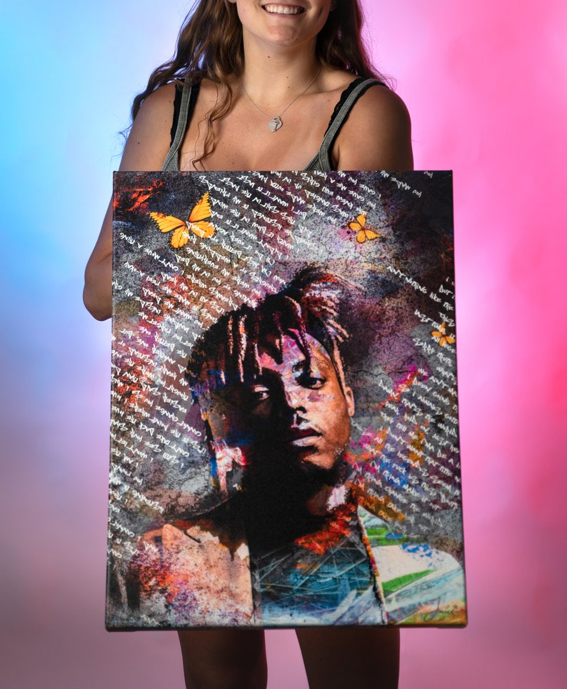 Juice Wrld Canvas Art work Lucid Dream Hip hop Rap pop Etsy