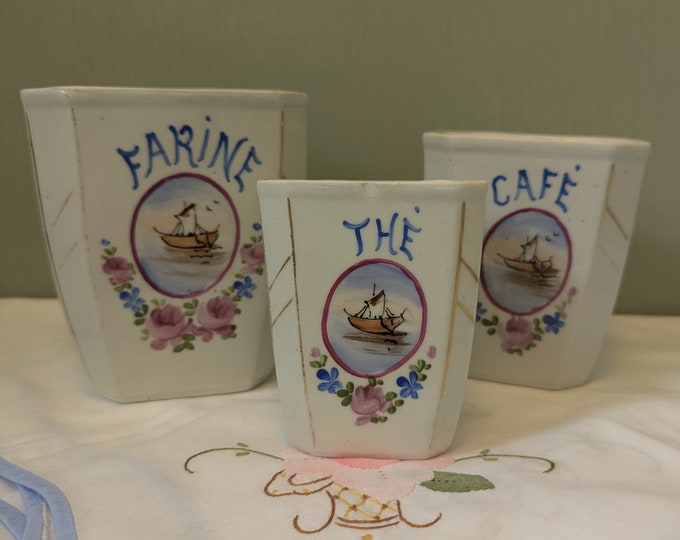 6 TASSES à expresso Arcopal décor Violettes France vintage - France