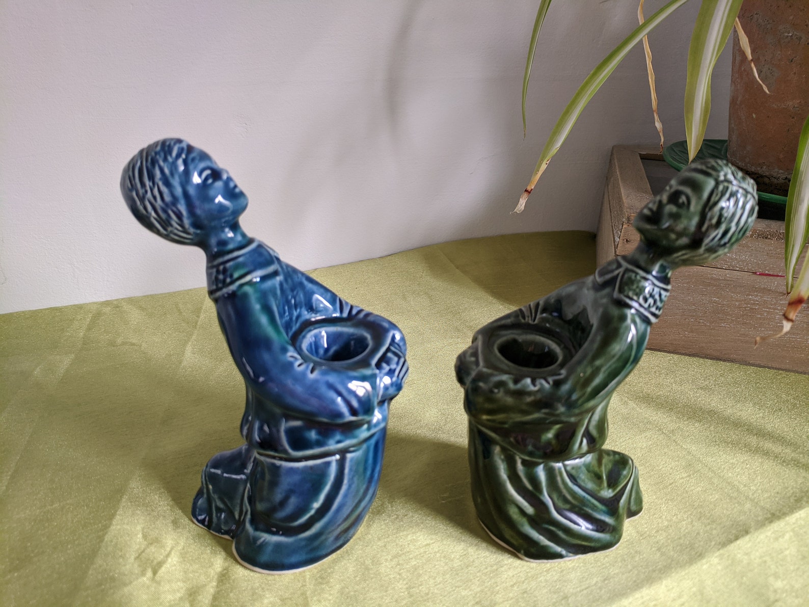 Vintage Bristow Pottery, Malta, Candle Holders Etsy