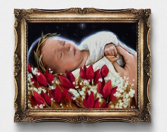 Newborn King | Baby Jesus Fine Art Print