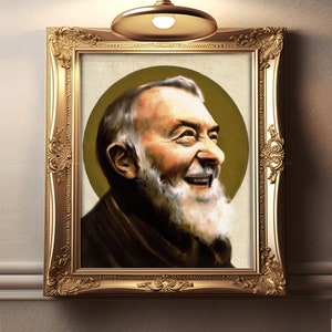 Saint Pio de Pietrelcina Portrait | Catholic Fine Art Print | Padre Pio Print | Padre Pio Art