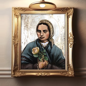 St. Bernadette Catholic Fine Art Reproduction, Wall Art