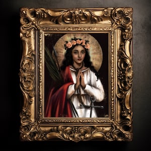 St Philomena Catholic Fine Art Print