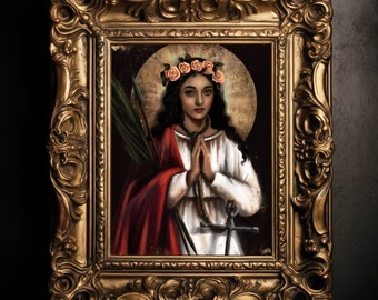 St Philomena Catholic Fine Art Print