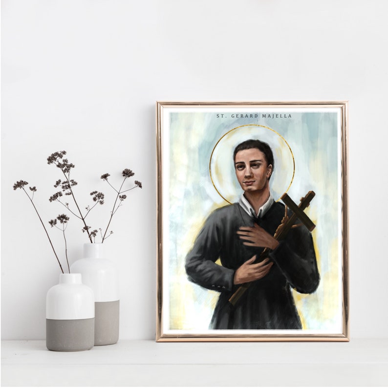 St. Gerard Catholic Fine Art Print | Etsy