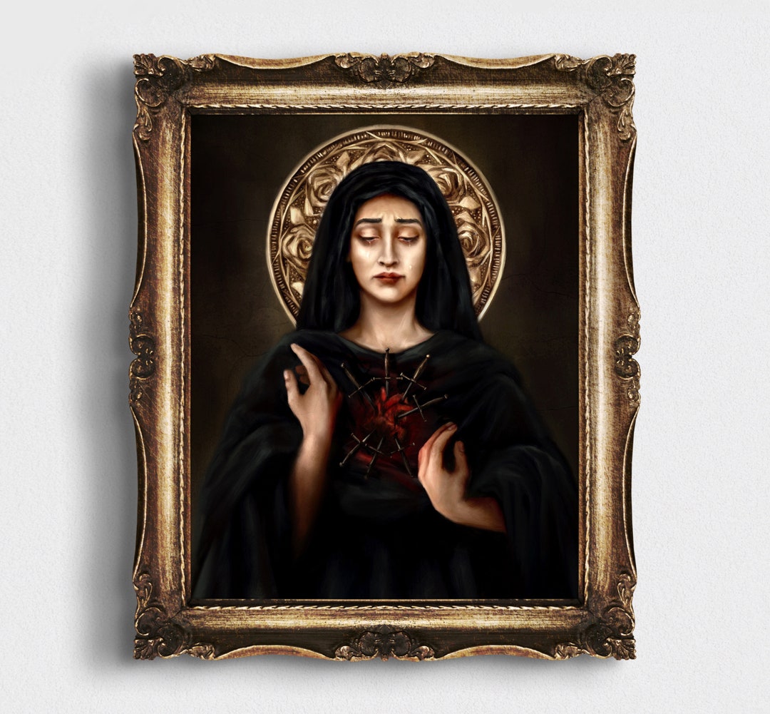 Our Lady of Sorrows Mater Dolorosa Catholic Fine Art Print - Etsy