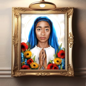 Our Lady of Kibeho Catholic Fine Art Print | Marian Art | Catholic Art | Catholic Wall Decor