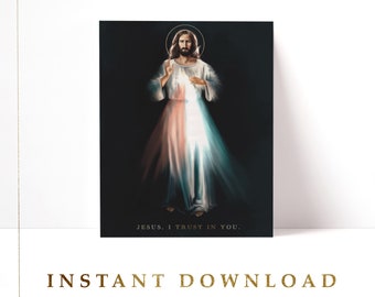 Divine Mercy Printable Art | Print At Home Catholic Art